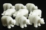 2.4" Realistic White Marble Bears - Philippines - Photo 4